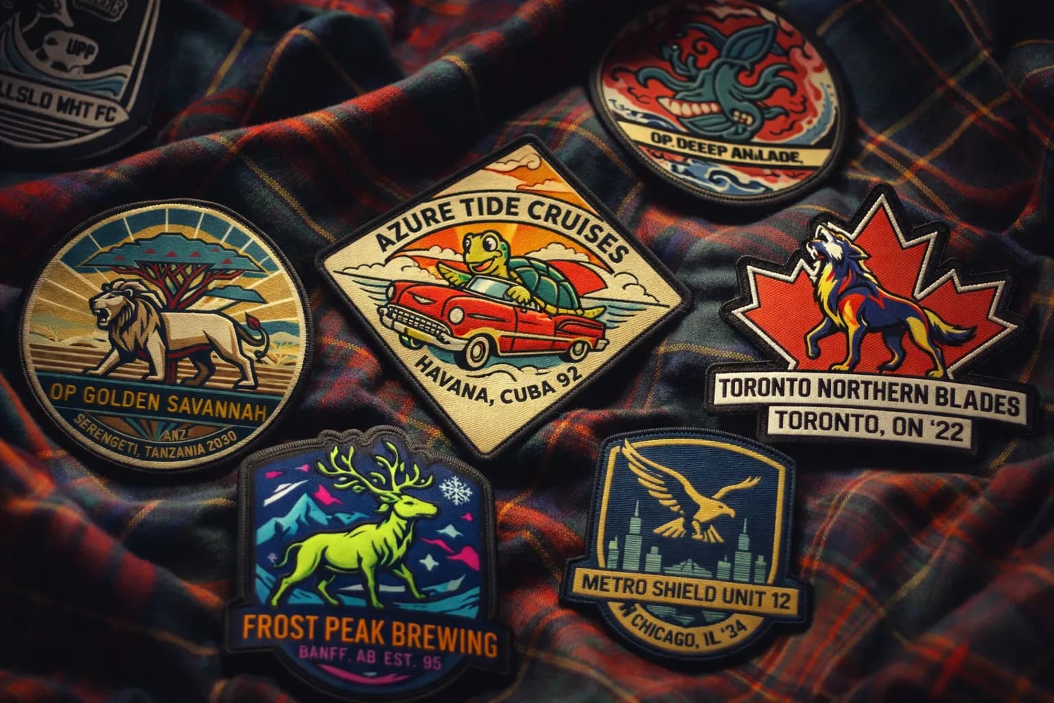 Military uniform and insignia detail